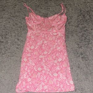 Pink Floral Sundress
